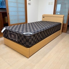 【超美品‼️】定価33万♪ サータ×フランスベッド シングルベッ...