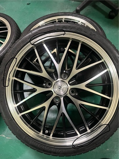 ホイール…ロクサーニスポーツ　16インチ5J 4H PCD100 +45  タイヤ…Economist ATR-K 165/40R16
