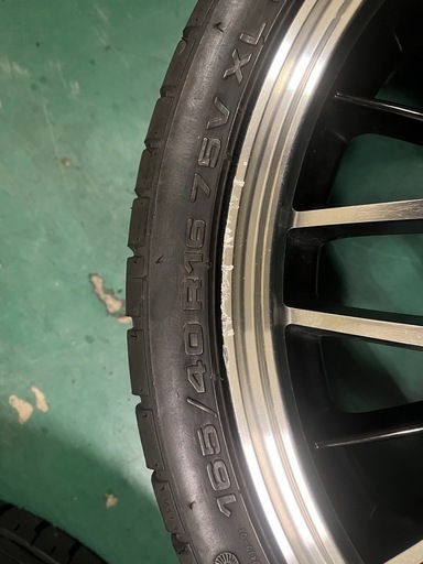 ホイール…ロクサーニスポーツ　16インチ5J 4H PCD100 +45  タイヤ…Economist ATR-K 165/40R16