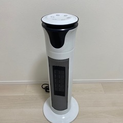 セラミックファンヒーター 速暖 首振り 転倒時off  コンパクト 