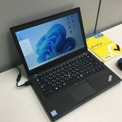 🍀【美品】 Lenovo ThinkPad X ■MS Office 2021／Win11／Core i5-7200U(2.3GHz)／８GBメモリ／SSD256GB／12.5インチ／Type-C／HDMI (8GB/SSD256GB) 「管理No6」の画像