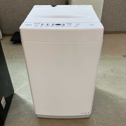 K2502-138 配送不可 YAMAZEN 洗濯機 6kg 2024年製  動作確認済み キズ汚れ有り