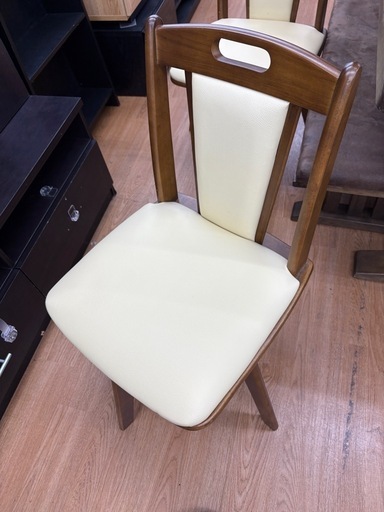 ☆ジモティー割引有☆ 大川家具/ﾍﾞﾝﾁﾀﾞｲﾆﾝｸﾞ4点ｾｯﾄ