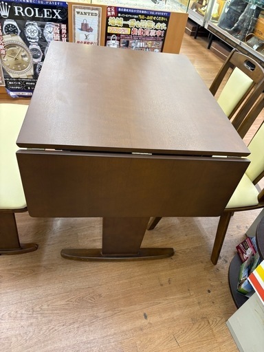 ☆ジモティー割引有☆ 大川家具/ﾍﾞﾝﾁﾀﾞｲﾆﾝｸﾞ4点ｾｯﾄ