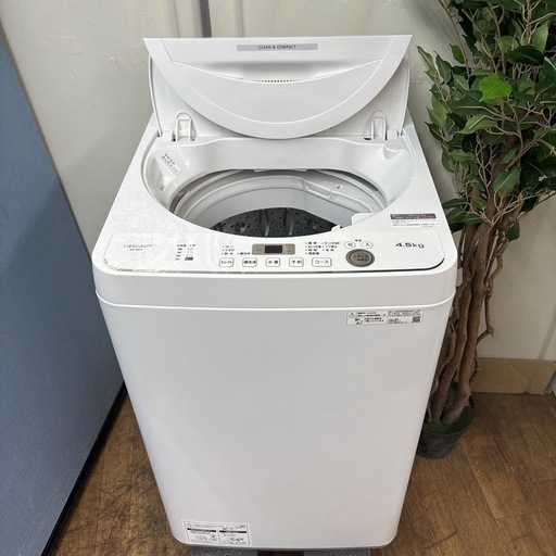 SHARP(シャープ)の4.5kg 全自動洗濯機 2019年製「ES-G4E6」｜2020
