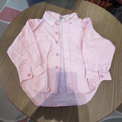 MINI ANIMAL サイズ90 ギンガムチェックワイシャツ🌸👕