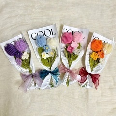 母の日にも💐毛糸で作った花束💐