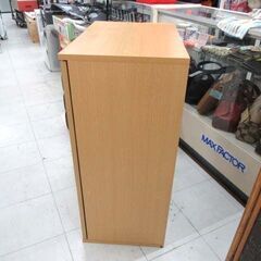 ミニ食器棚 4段 幅60×奥行39×高さ88.5cm ブラウン系 コンパクト キャビネット キッチン収納 収納家具 苫小牧西店の画像