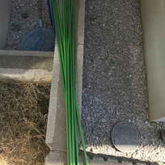 家庭菜園　支柱の画像