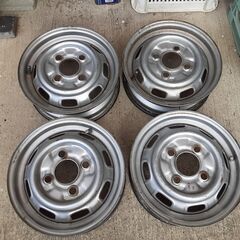★１２インチ鉄ホイール　PCD110　4本　鉄チン
