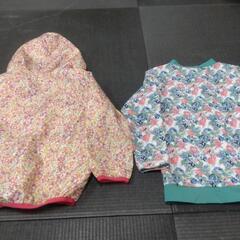 【断捨離中‼️】　花柄　ボタニカル　トップス 2点　サイズ　110  ウインドブレーカー　ジャケット　春の準備に‼️　の画像