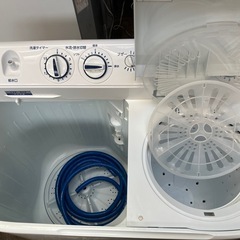 ☆値下げ☆O2502-819 Haier 二層式電気洗濯機 JW-W45E 容量4.5kg 2021年式 動作確認済み キズ汚れ有り ※糸くずフィルターなしの画像