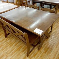 ★ジモティ割あり★ ダイニングテーブルセット　椅子2脚+ベンチ　...