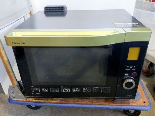 △ SHARP シャープ ウオーターオーブン HEALSIO ヘルシオ AX-M1-G 2009年製 動作確認済 部品の欠品と傷サビ有り 現状渡し