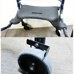 INVACARE 四輪歩行器　65100-JR　動作良好　キャスター付　フレームウォーカー　介護　看護　リハビリ　折畳　ブレーキ　インバケアの画像