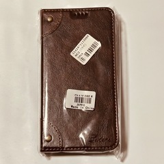 新品　iPhone14 アイフォン14 手帳型ケース　ダークブラウン　濃茶　スマホケースの画像