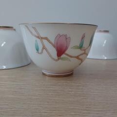 香蘭社　湯呑５客　木蓮　金彩の画像