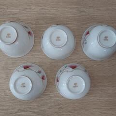 香蘭社　湯呑５客　木蓮　金彩の画像