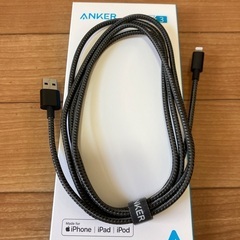 IPHONE ANKER製ライトニングケーブル無料です