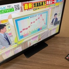 美品☆SHARP AQUOS 24型テレビ2T-C24DE 2022年製の画像