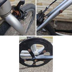 中古自転車 8段変速 385MM ミニベロ軽整備済み 防犯登録対応 町田市 相模原市 MM644の画像