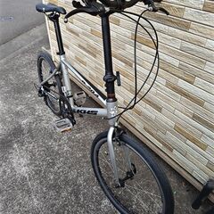 中古自転車 8段変速 385MM ミニベロ軽整備済み 防犯登録対応 町田市 相模原市 MM644の画像