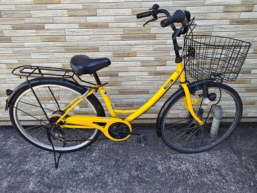 中古自転車 6段変速 26インチ LEDダイナモ 軽整備済み 防犯登録対応 町田市 相模原市 MM648