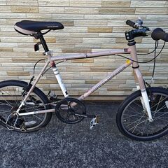 中古自転車 7段変速 450MM ミニベロ軽整備済み 防犯登録対...