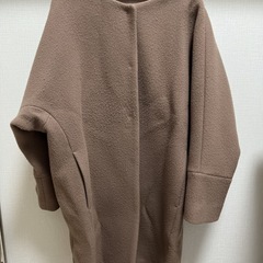 【定価3万】URBAN RESEARCH アーバンリサーチ ノーカラーコクーンコート モカ　ブラウン の画像