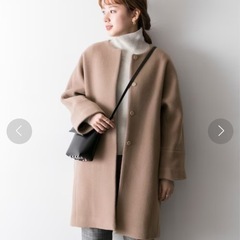 【定価3万】URBAN RESEARCH アーバンリサーチ ノーカラーコクーンコート モカ　ブラウン の画像