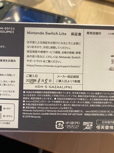 Nintendo Switch lite