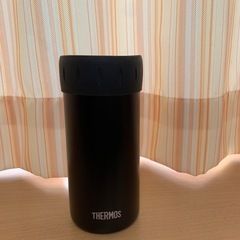 【美品】マットブラック  サーモス 保冷缶ホルダー 