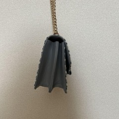 新品未使用ネイビー ホワイト ツイード ショルダーバッグの画像