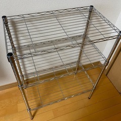 スチールラック シェルフ シルバー棚  スチールラックの画像
