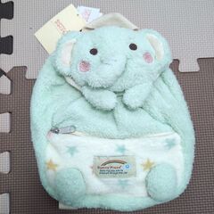 小さい子用のふわふわリュックサック♪ぞうさん　カバンの画像