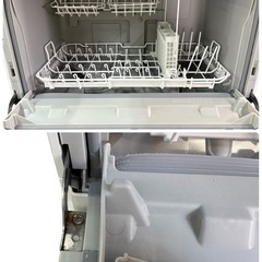 NO.2226【2021年製】Panasonic パナソニック 電気食器洗い乾燥機 NP-TSK1-W 食洗機 家電 中古の画像