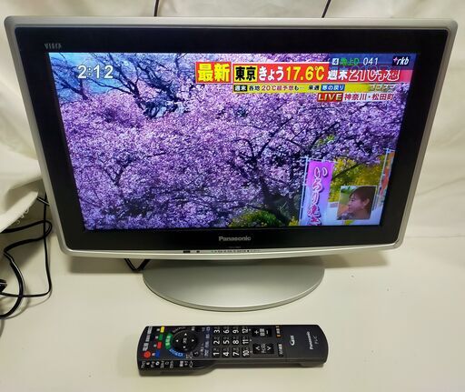 △ Panasonic パナソニック 液晶テレビ19型 ビエラ TH-L19D2-K 2010年製 動作確認済 初期化済 モニターに薄い傷有り