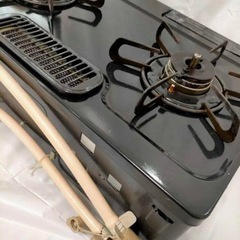 パロマ グリル付きテーブルコンロ 13A 都市ガス用 右側強火 ニュートラルグ