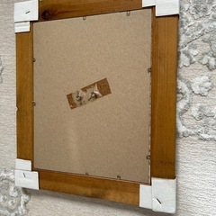 くまさんの額。新品。サイズ高さ27.5㌢幅32.5㌢。子供部屋にいかがですか？の画像