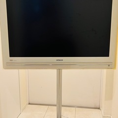 【無料であげます】HITACHI Woooテレビ(スタンド付き)