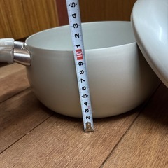 22センチ　両手鍋　日本製　IH不可　新古品の画像