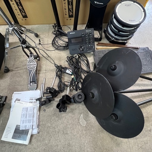 動作品 ローランド td-27sc  電子ドラム PM-100　アンプ
