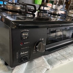 パロマ ガステーブルコンロ [56cm/2口/LPガス] ニュートラルグレー PA-S75B-R/Lの画像