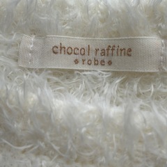chocol raffine アイボリー ニットセーター 長袖の画像