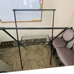 【中古】伸縮X型物干し