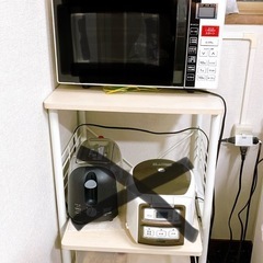 【取引中】山善 オーブンレンジとニトリ レンジラック