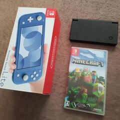【ジャンク品】任天堂スイッチライト・任天堂ＤＳi・マイクラソフト