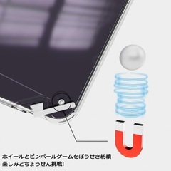 2024年革新・ブ ストレス解消デザイン】Marble Game iPhone14 Pro Max 用 ケース クリアカバー 『四隅滑り止 レンズ保護 スレ傷防止 滑り止め 軽い 〕【PC背面 + TPUバンパー 二層構造フィット感】クリエイティブ減圧 リトルゲーム設計アイフォン14 Pro Max 用 ケース 6.7インチ の画像