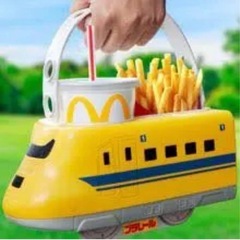 マクドナルド　マック　
プラレール　ポテト+ドリンクホルダー　ドクターイエローの画像