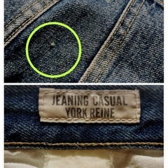 JEANING CASUAL YORK REINEヴィンテージウォッシュドデニムの画像